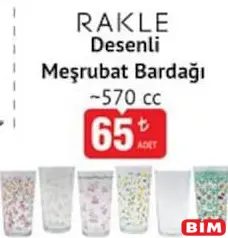 RAKLE DESENLİ MEŞRUBAT BARDAĞI 570 CC fiyat ve kampanya bilgisi